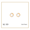 Eisther Stud Earrings in Gold