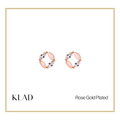 Eisther Stud Earrings in Rose Gold