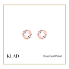 Eisther Stud Earrings in Rose Gold