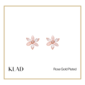 Eva Stud Earrings in Rose Gold