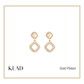 Eliza Dangling Earrings in Gold