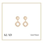 Eliza Dangling Earrings in Gold