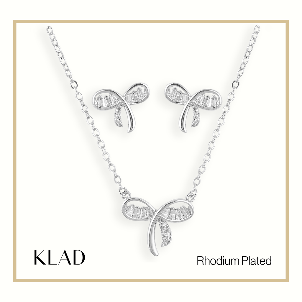 Meika Jewelry Set in Rhodium