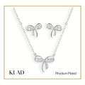 Meika Jewelry Set in Rhodium