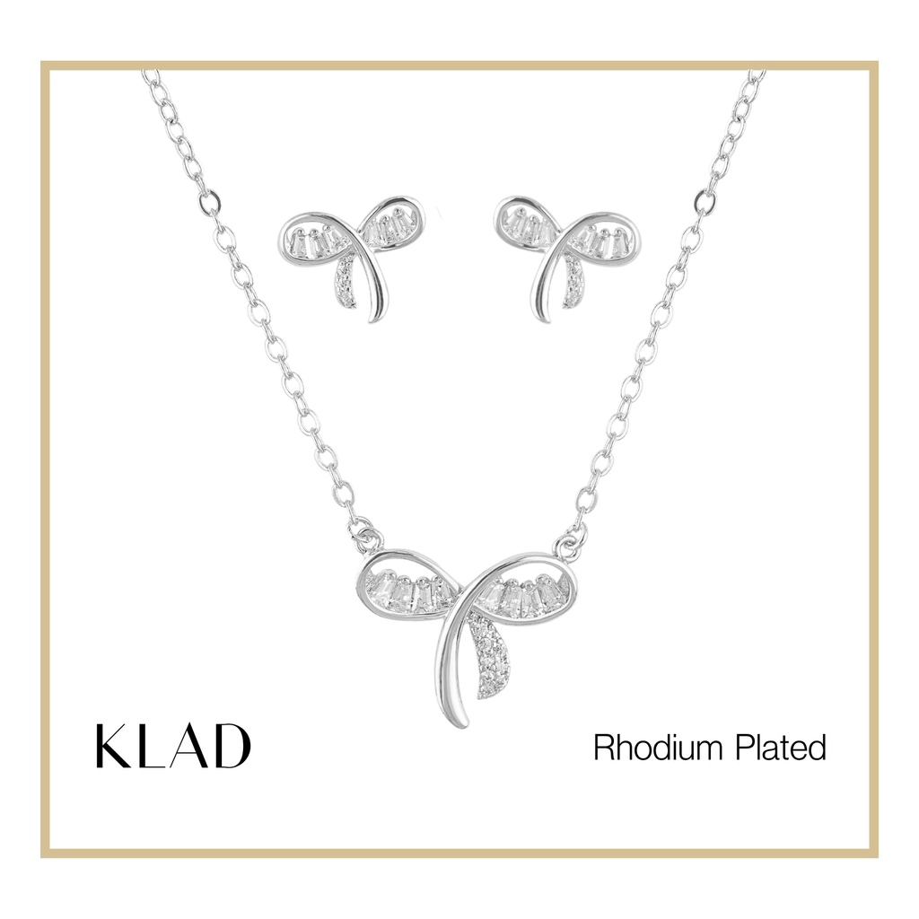 Meika Jewelry Set in Rhodium