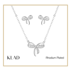 Meika Jewelry Set in Rhodium
