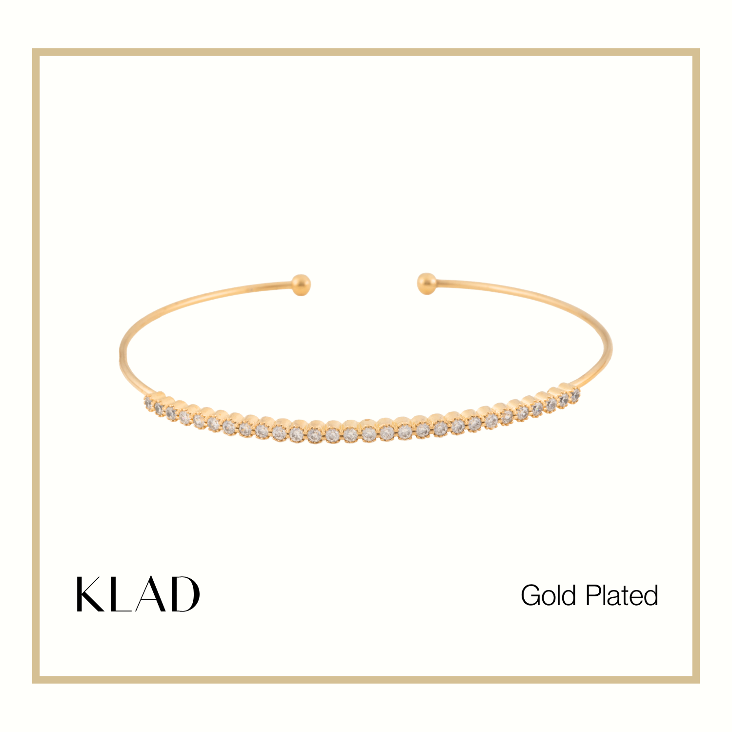 Tori Thin Bangles in Gold