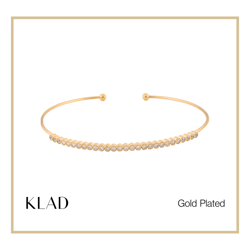 Tori Thin Bangles in Gold