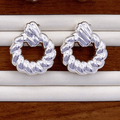 KLAD-C036 Earrings in Rhodium