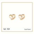 Marie Stud Earrings in Gold