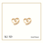 Marie Stud Earrings in Gold