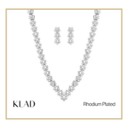 Evaleen Set in Rhodium