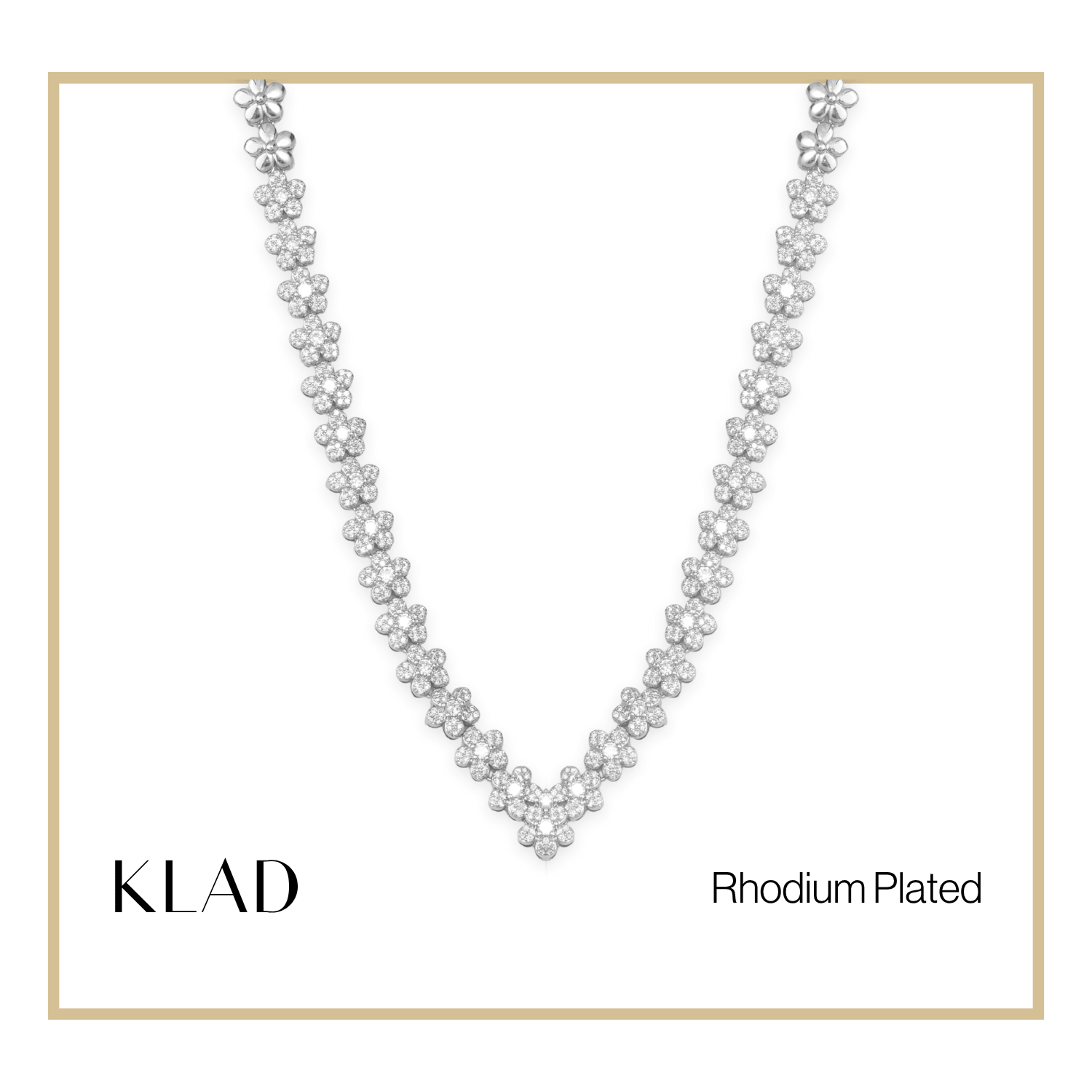 Evaleen Set in Rhodium