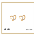 Marie Stud Earrings in Gold