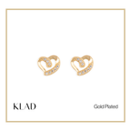 Marie Stud Earrings in Gold