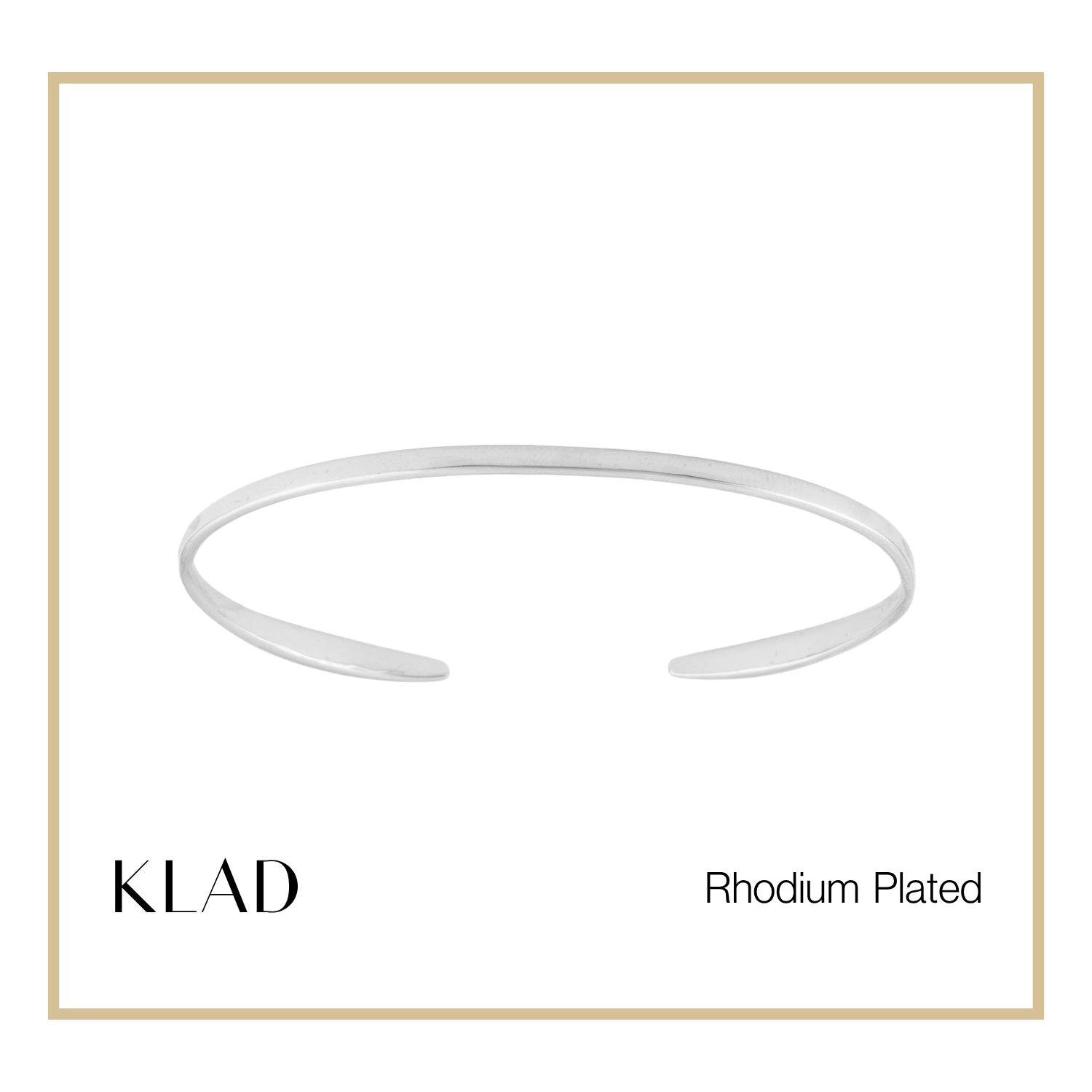 Thalia Thin Bangles in Rhodium