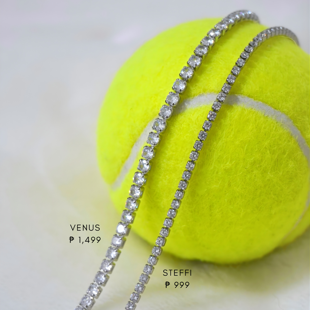 Steffi & Venus Tennis Bracelets in Rhodium