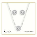 Shina Jewelry Set in Rhodium