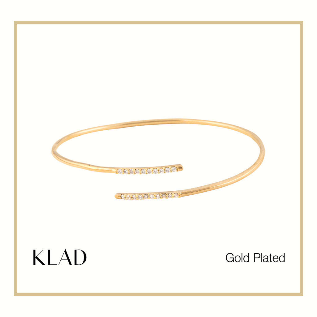Tatiana Thin Bangles in Gold