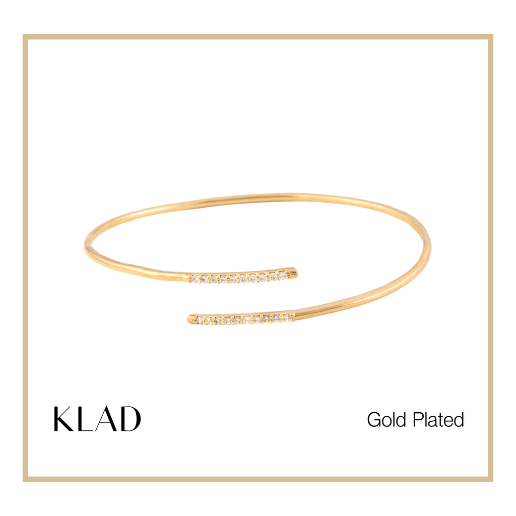 Tatiana Thin Bangles in Gold