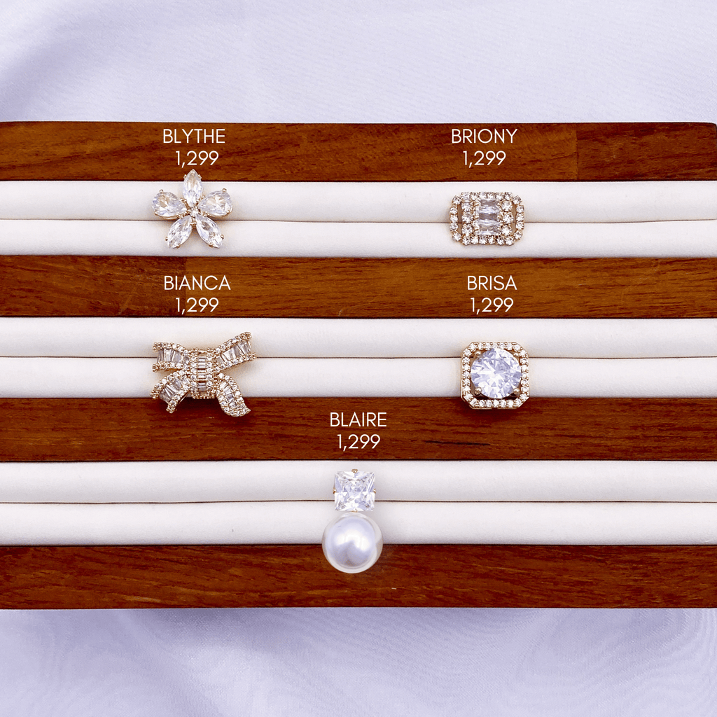 Blythe, Briony, Bianca, Brisa & Blaire Small Brooch in Gold