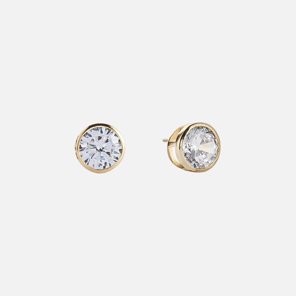 Zandra Stud Earrings in Gold