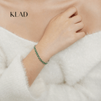 Barliz Emerald Bracelet in Rhodium