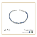 Barliz Sapphire Bracelet in Rhodium