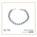 Beloriz Sapphire Bracelet in Rhodium