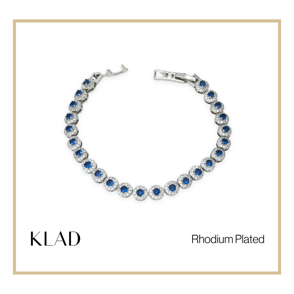 Beloriz Sapphire Bracelet in Rhodium