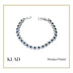 Beloriz Sapphire Bracelet in Rhodium
