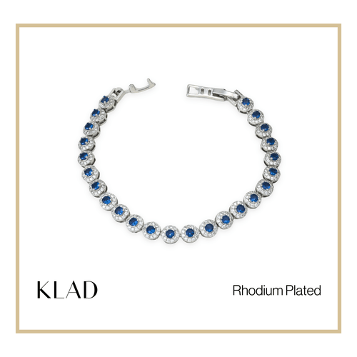 Beloriz Sapphire Bracelet in Rhodium