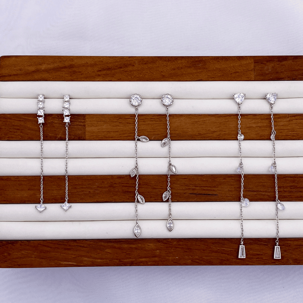 Berenice, Brooke, Brianna  Earrings in Rhodium