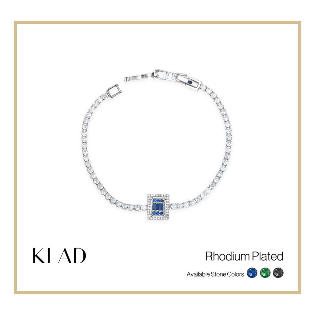 Bervelin Sapphire Bracelet in Rhodium