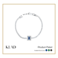 Bervelin Sapphire Bracelet in Rhodium