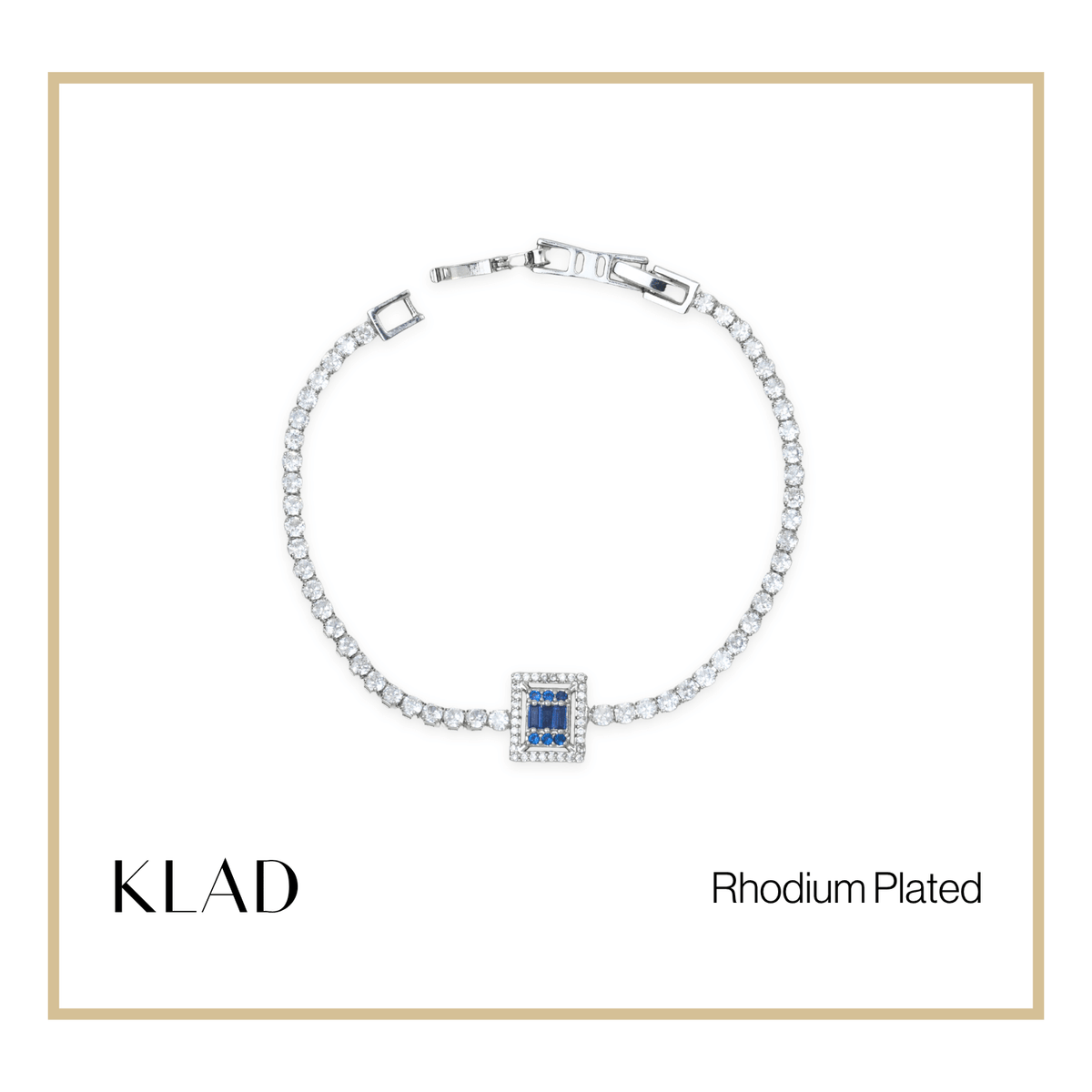 Bervelin Sapphire Bracelet in Rhodium