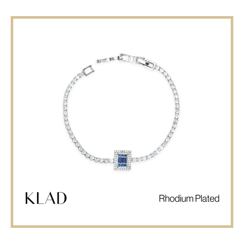 Bervelin Sapphire Bracelet in Rhodium