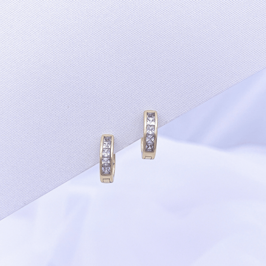Blyana Hoop Earrings in Gold