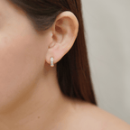 Blyana Hoop Earrings in Gold