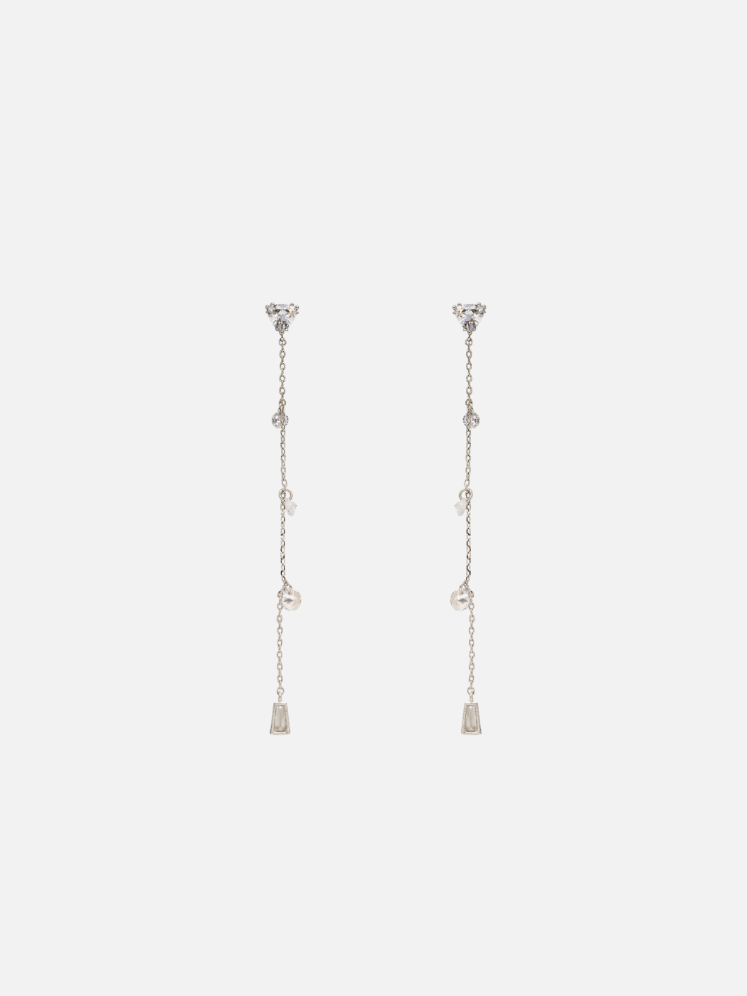 brianna stud earrings in rhodium