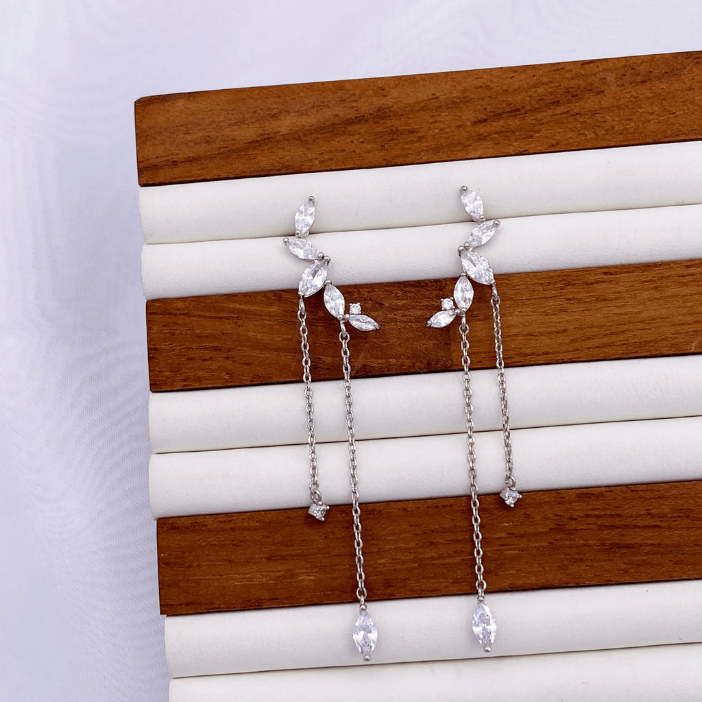 Brielle Earrings in Rhodium