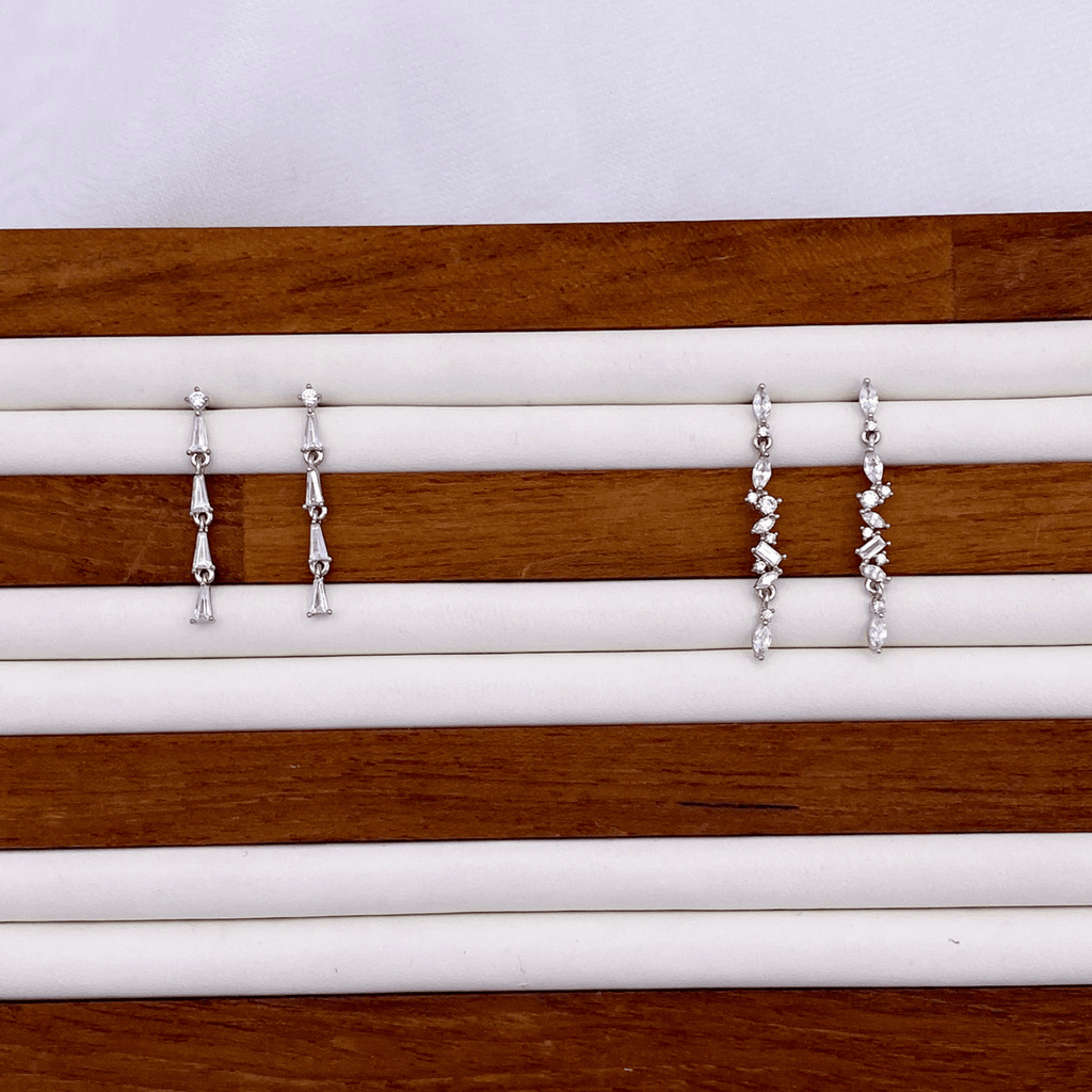 Brinley, Bria Earrings in Rhodium