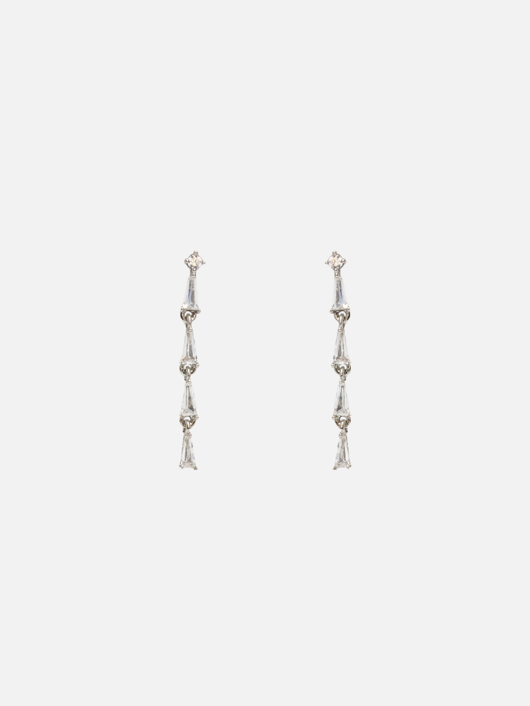 brinley stud earrings in rhodium