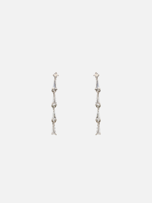 Brinley Stud Earrings in Rhodium