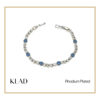 Brise Sapphire Bracelet in Rhodium