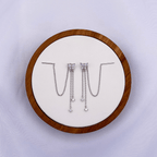 Brynn Earrings in Rhodium