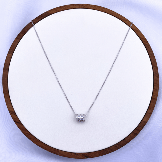 Chandrae Necklace in Rhodium