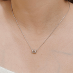 Chandrae Necklace in Rhodium