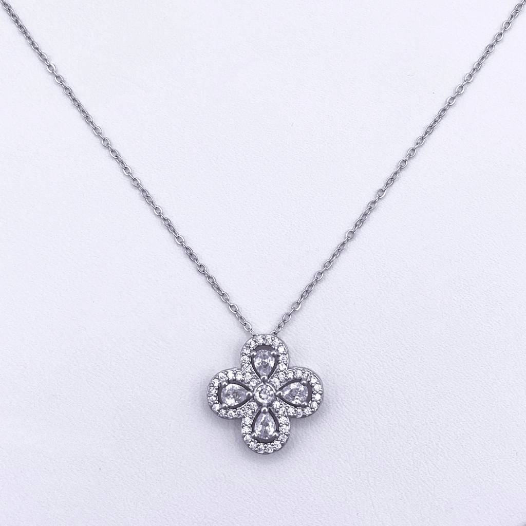 Orinella Necklace in Rhodium