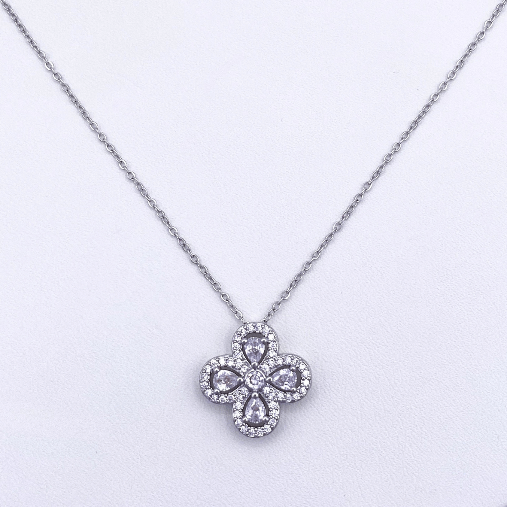 Orinella Necklace in Rhodium